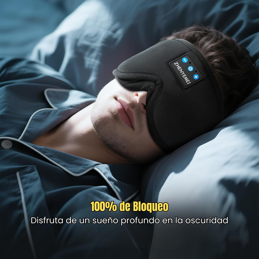 Somnia – Máscara para Dormir con Bluetooth y Sonido Envolvente | Sueño Profundo y Relajación Total